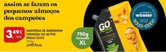 Pingo Doce Manteiga de Amendoim Cremosa Go Active 750g promoção
