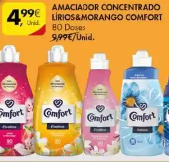 Pingo Doce Amaciador Concentrado Comfort 80 doses promoção