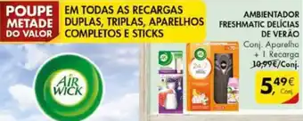 Pingo Doce Airwick Ambientador Freshmatic Delícias de Verão promoção