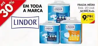 Pingo Doce Lindor Fralda Média 20 unid. promoção
