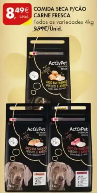 Pingo Doce ActivePet Comida Seca p/Cão Carne Fresca 4kg promoção