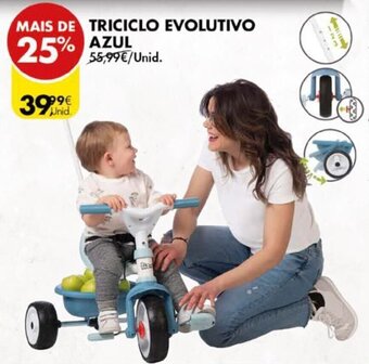 Pingo Doce Triciclo Evolutivo Azul promoção