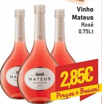 Belita Vinho rosé mateus promoção
