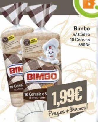 Belita Pão de forma bimbo promoção