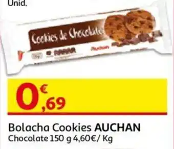 Auchan Bolacha Cookies Auchan 150g promoção