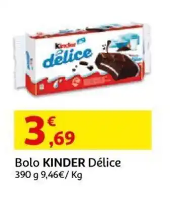 Auchan Bolo Kinder Délice 390 g promoção