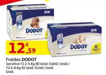Auchan Fraldas DODOT T2 4-8 kg promoção