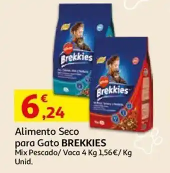 Auchan Alimento Seco para Gato Brekkies 4 kg promoção