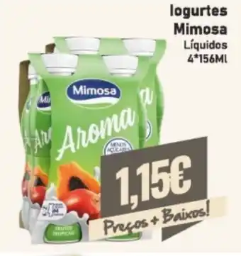 Iogurtes Mimosa Líquidos 4 x 156ml