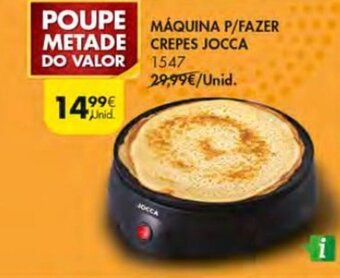 Pingo Doce Máquina P/Fazer Crepes Jocca promoção