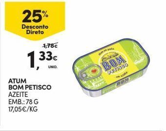 Continente Bom dia Atum em lata bom petisco promoção