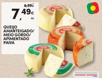 Continente Bom dia Queijos paiva promoção