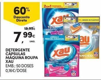 Detergente em cápsulas xau