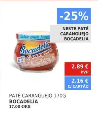 Paté Caranguejo 170g Bocadelia