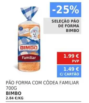 Minipreço Pão Forma com Côdea Familiar 700g Bimbo promoção