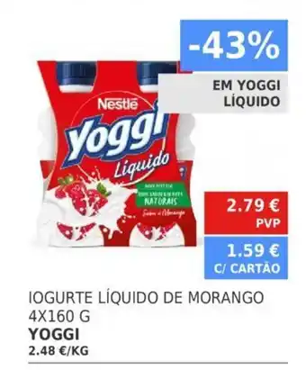 Minipreço Iogurte Líquido de Morango 4x160g Yoggi promoção