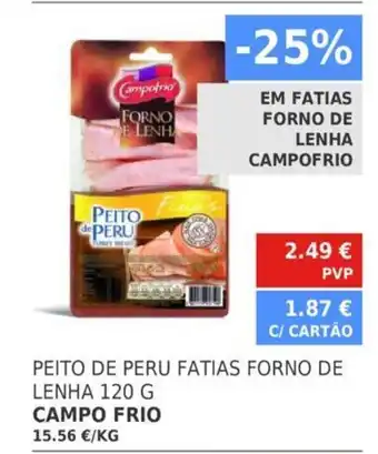 Minipreço Peito de Peru Fatias Forno de Lenha 120g Campo Frio promoção