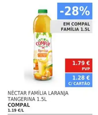Minipreço Néctar Família Laranja Tangerina 1.5L Compal promoção