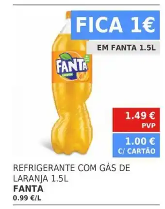 Refrigerante com Gás de Laranja 1.5L Fanta