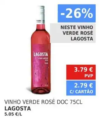 Minipreço Vinho Verde Rosé DOC 75cl Lagosta promoção