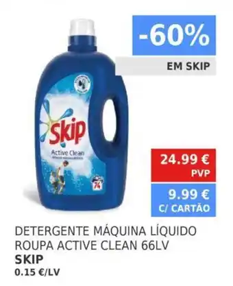 Detergenete Máquina Líquido Roupa Active Clean 66LV Skip