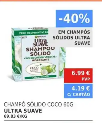 Champô Sólido Coco 60g ULTRA SUAVE