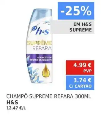 Champô Supreme Repara 300ml H&S