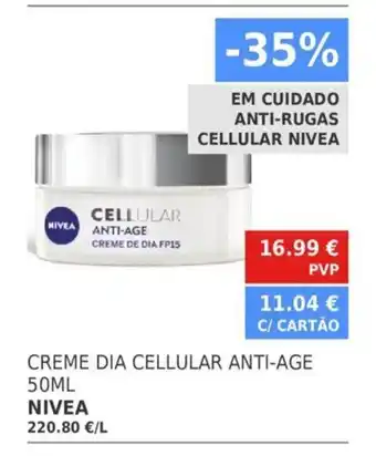 Minipreço Creme Dia Cellular Anti-Age 50ml NIVEA promoção