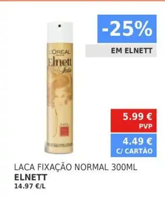 Minipreço Laca Fixação Normal 300ml ELNETT promoção