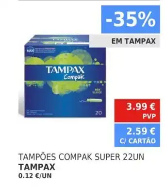 Tampões Compak Super 22UN TAMPAX