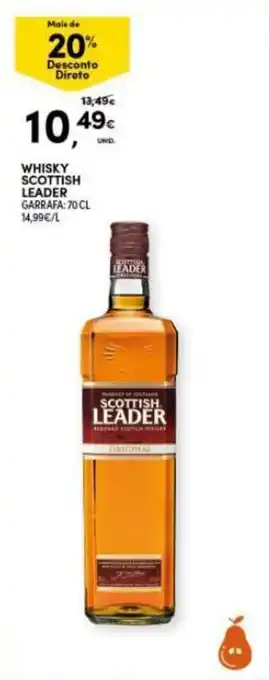 Continente Whisky Scottish Leader 70cl promoção
