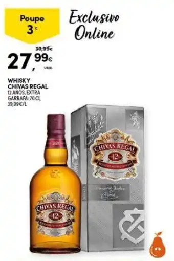 Continente Whisky Chivas Regal 12 anos 70cl promoção