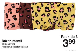 Zeeman Bóxer Infantil 92-128 promoção