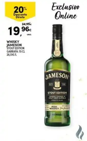 Continente Whisky Jameson Stout Edition 70cl promoção