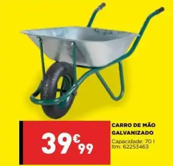 Bricomarché Carro de Mão Galvanizado 70L promoção