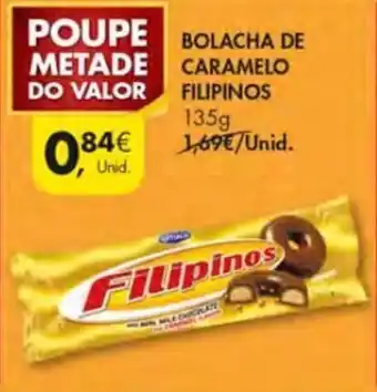 Pingo Doce Bolacha De Caramelo Filipinos 135g promoção