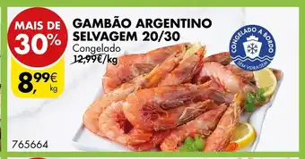Pingo Doce Gambão Argentina Selvagem 20/30 promoção