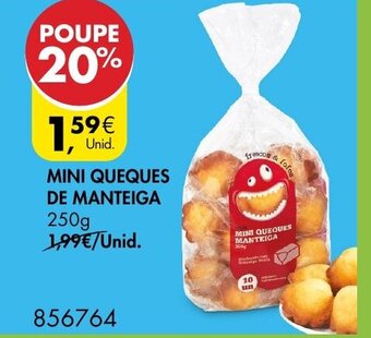 Pingo Doce Mini Queques de Manteiga 250g promoção