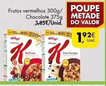Pingo Doce Frutos Vermelhos 300g/Chocolate 375g promoção