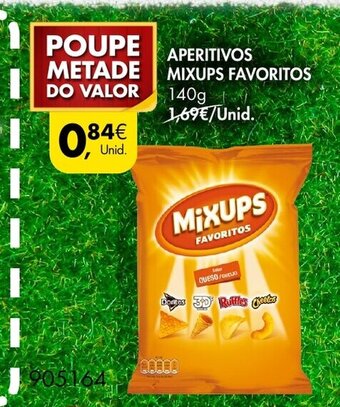 Pingo Doce Aperitivos Mixups Favoritos 140g promoção