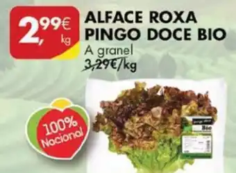 Pingo Doce Alface Roxa Pingo Doce Bio A Granel promoção