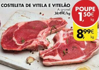 Pingo Doce Costeleta de Vitela e Vitelão promoção