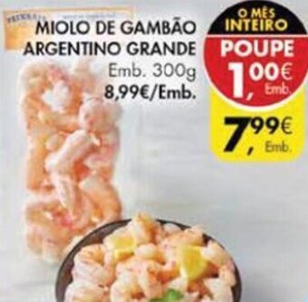 Pingo Doce Miolo de Gambão Argentino Grande 300g promoção