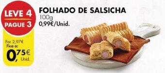 Pingo Doce Folhado de Salsicha 100g promoção