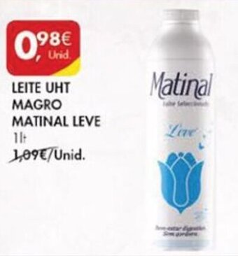Pingo Doce Leite UHT Magro Matinal Leve 1lt promoção