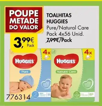 Pingo Doce Toalhitas Huggies 4x56 Unid promoção