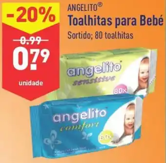 ALDI Angelito Toalhitas para Bebé 80 Toalhitas promoção