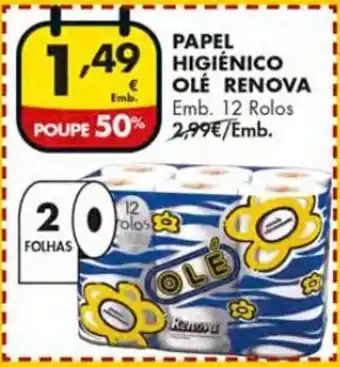 Papel Higiénico Olé Renova 12 Rolos