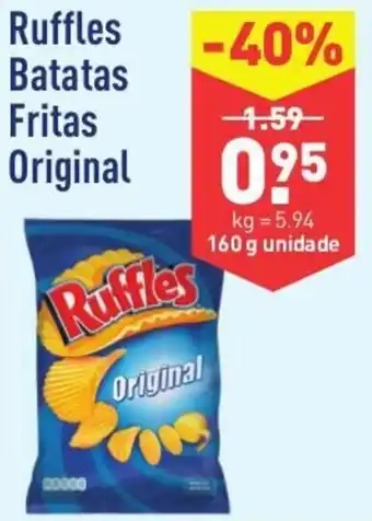ALDI Ruffles Batatas Fritas original 160g promoção