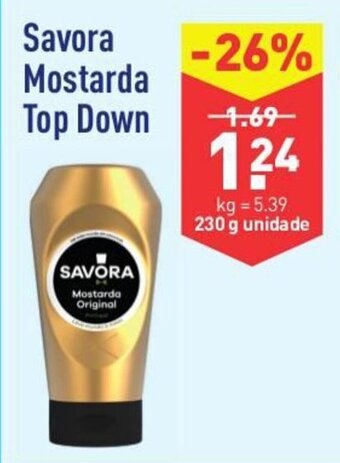 ALDI Savora Mostarda Top Down 230g promoção